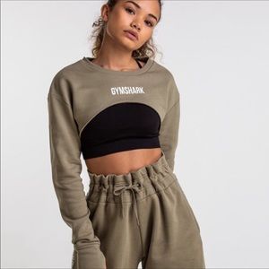 NWT Super cropped Gymshark hoodie